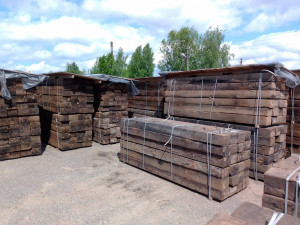 Шпалы деревянные пропитанные б/у, 180x250x2750 мм, сорт 3