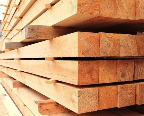 Брус 100x200x4000 мм, сосна, сорт 2, естественной влажности