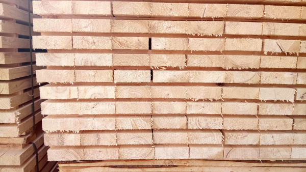 Доска обрезная 25x125x6000 мм, сорт 2, естественной влажности