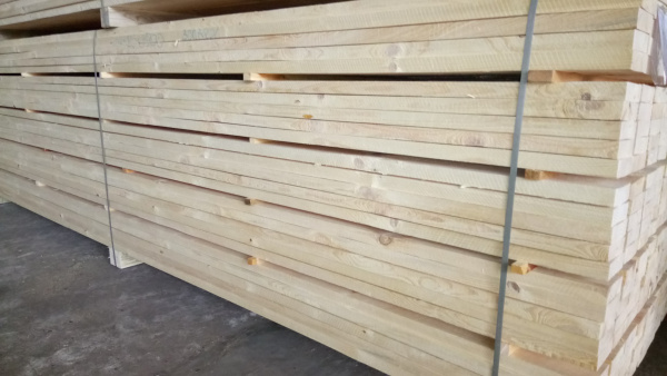 Доска обрезная 50x150x6000 мм, сорт 2, естественной влажности